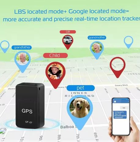 Mini GF-07 GPS Tracker Real Time Tracking Anti-lost Locater for Car Dog Children - Little Tokyo SA