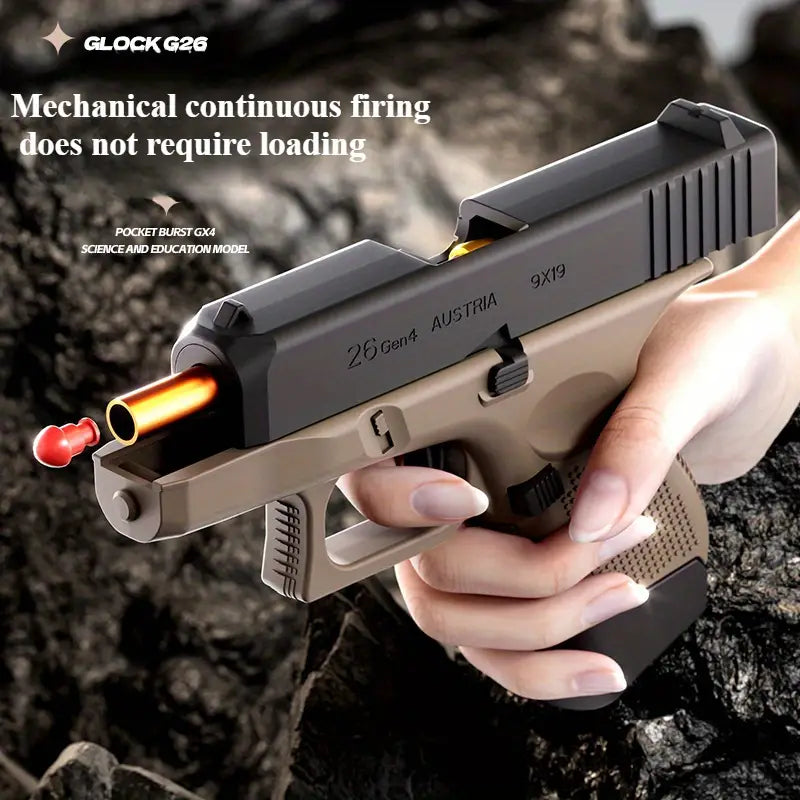 Glock-Style Manual Handheld Launcher Toy - Little Tokyo SA