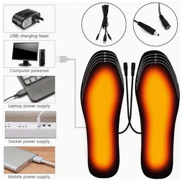 USB Electric Heated Shoe Insole Pads - Little Tokyo SA