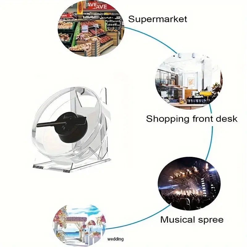 Holographic 3D advertising projector by Temu displaying vibrant 3D visuals for shop displays and promotional use.