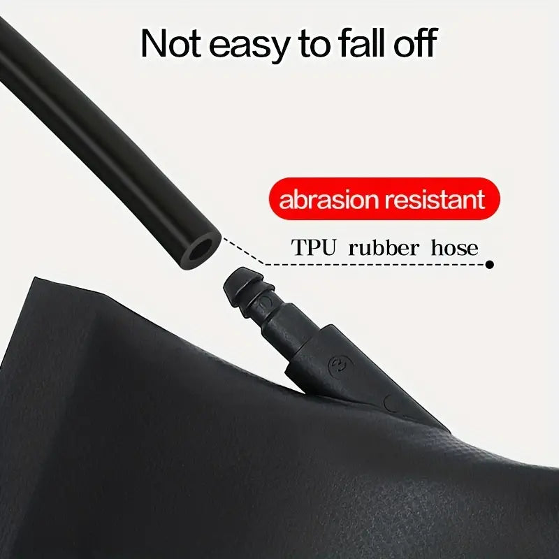 Temu inflatable car airbag tool used for emergency vehicle unlocking, showing the inflatable bag ready for use in auto repair.