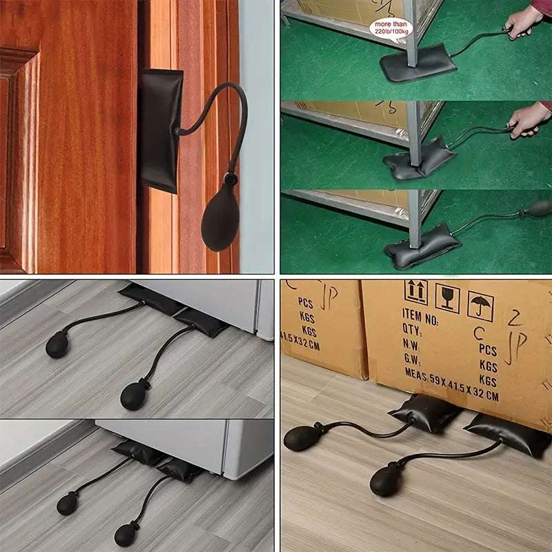 Temu inflatable car unlock airbag, emergency auto repair tool kit for safely unlocking vehicles in urgent situations.