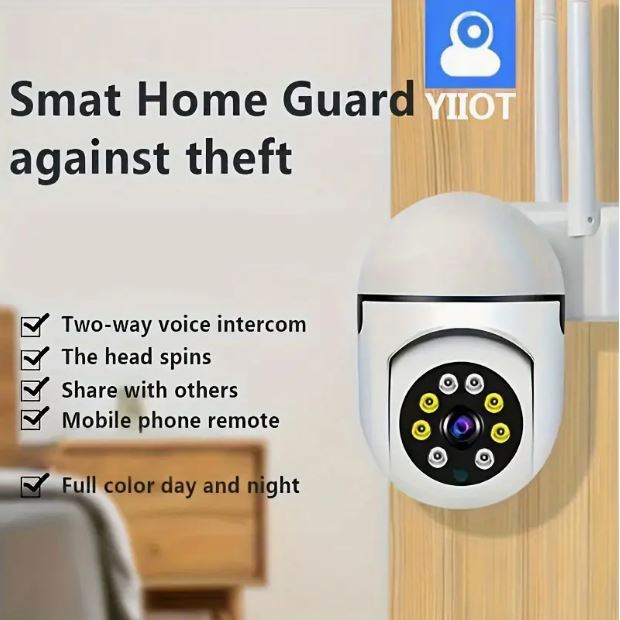 Panoramic 355° Wireless Home Security Camera with Night Vision And Two-Way Audio - Little Tokyo SA
