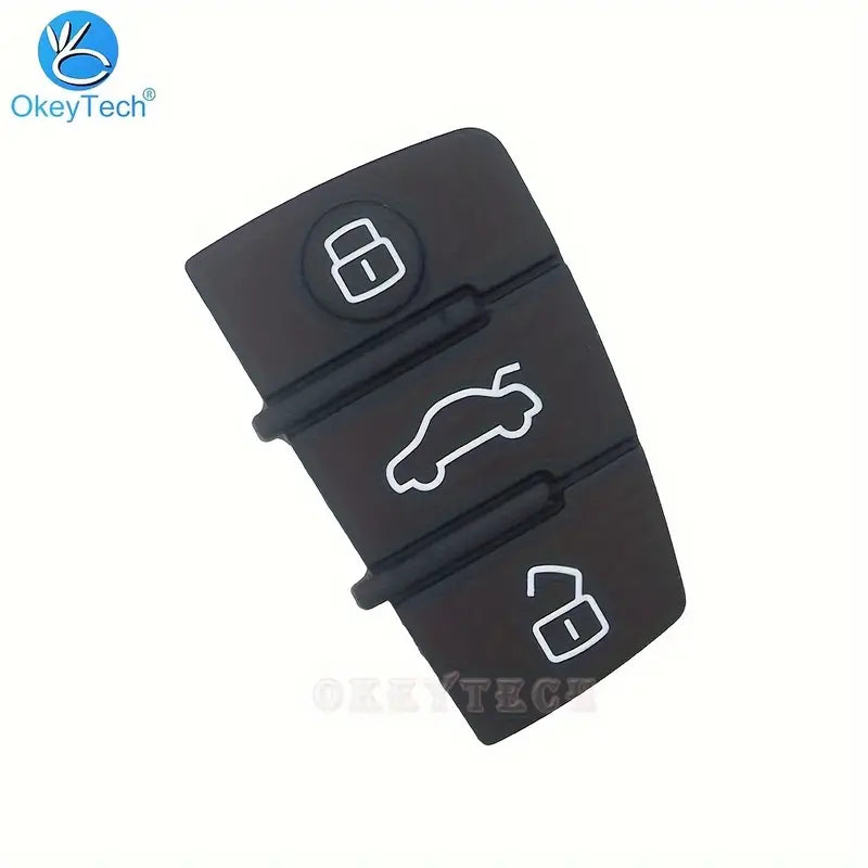 OkeyTech Silicone 3-Button Car Key Fob Cover for Audi