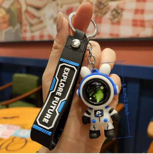 Flying Star Rabbit Astronaut Keychain - Little Tokyo SA