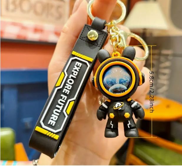 Flying Star Rabbit Astronaut Keychain - Little Tokyo SA
