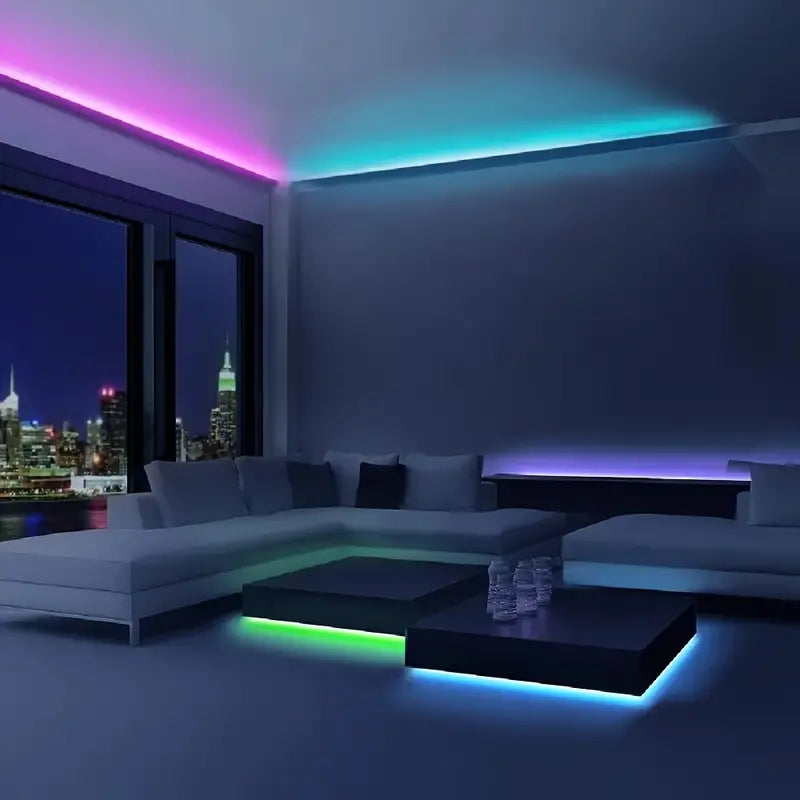 3meter 5V Vibrant RGB3535 LED Strip Light with USB Plug & Easy-Control Three-Key Remote - Little Tokyo SA