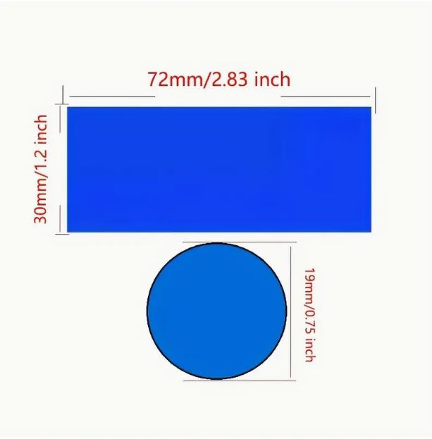 100pcs 18650 Battery PVC Heat Shrink Tubing - BLUE - Little Tokyo SA