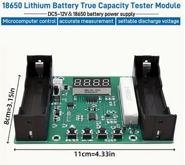 Xh-M240 18650 Lithium Battery Capacity Tester - Little Tokyo SA