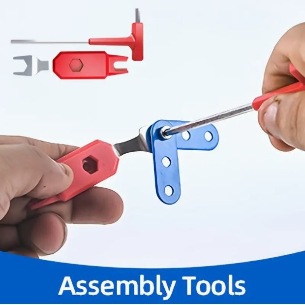 139pc Metal Motorcycle Stem Building Kit for Kids - Little Tokyo SA