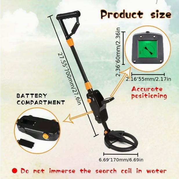 Metal Detector (Treasure Hunter) MD-1008 Upgraded Version - Little Tokyo SA