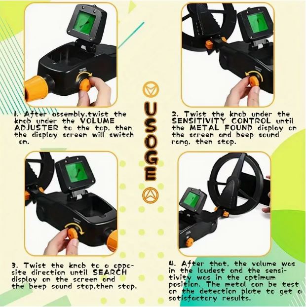 Metal Detector (Treasure Hunter) MD-1008 Upgraded Version - Little Tokyo SA