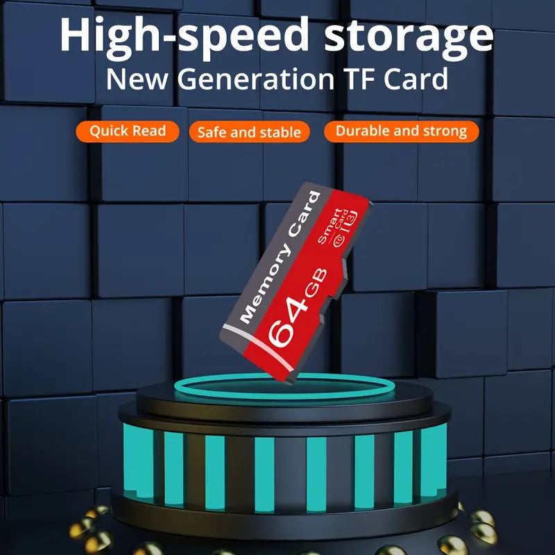 1pc Memory 64GB High Speed Flash Memory Card + Adapter - Little Tokyo SA