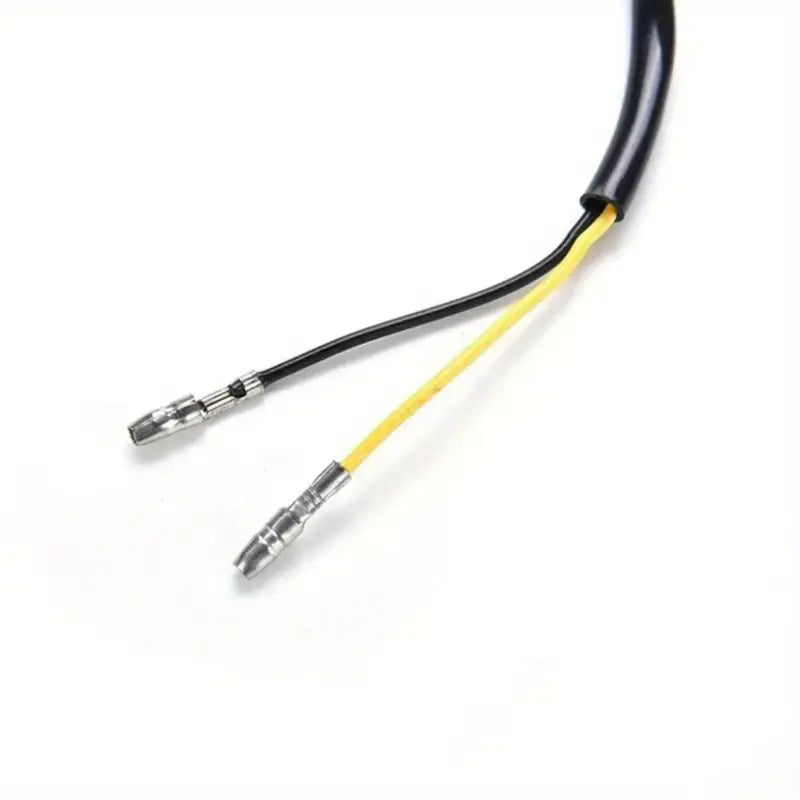 Temu 2-pack motorcycle turn signal lights with 12 LED bulbs, designed as motorcycle accessories for enhanced visibility.