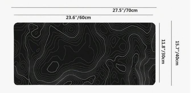 Temu abstract pattern anti-slip gaming and working mouse pad with non-slip base and vibrant design for desktop use.