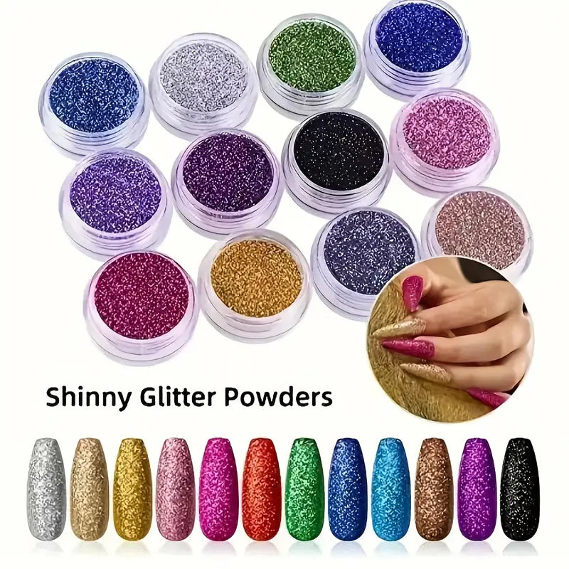 Acrylic Nail Kit For Beginners With Glitter Acrylic Powders - Little Tokyo SA