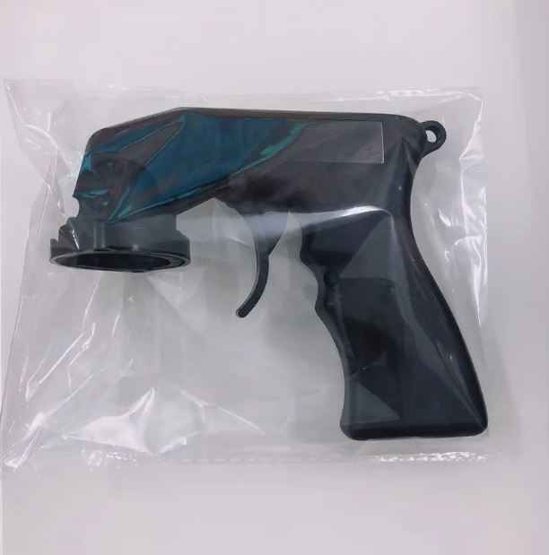 Temu portable power-assisted spray bottle gun handle and trigger, ideal for paint cans, with ergonomic design and durable construction.
