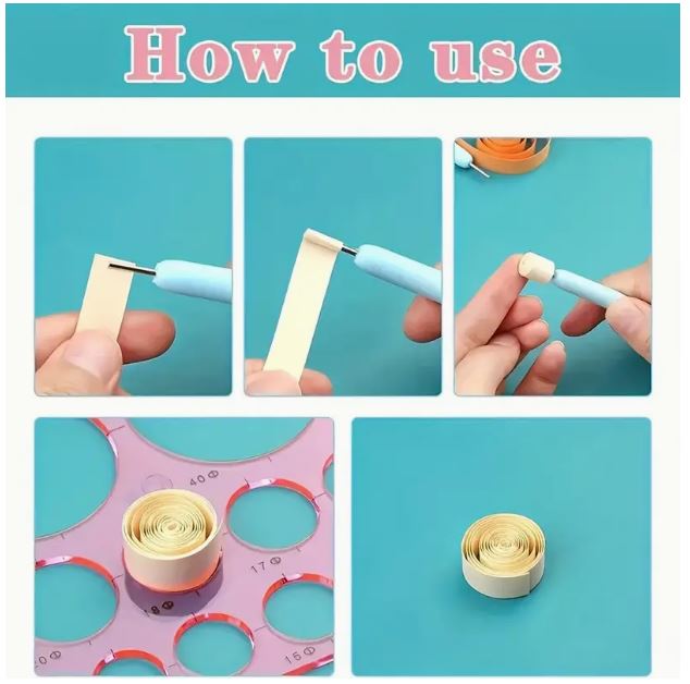 Paper Quilling 7pcs Paper Quilling Tools Slotted Kit