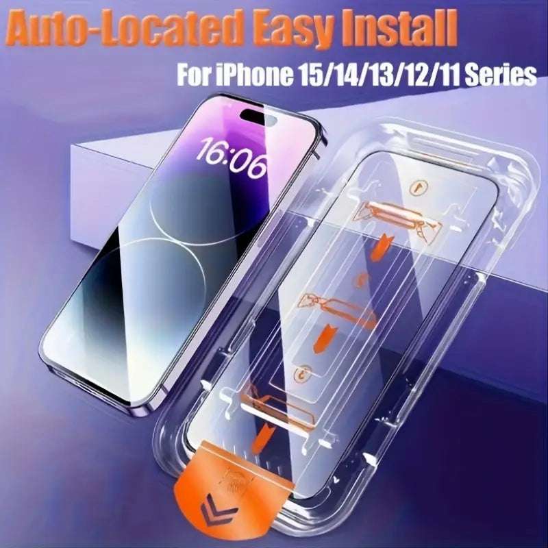 Temu 3-in-1 screen and camera protector kit for iPhone 14 Pro Max with clear film, easy application, and comprehensive protection.