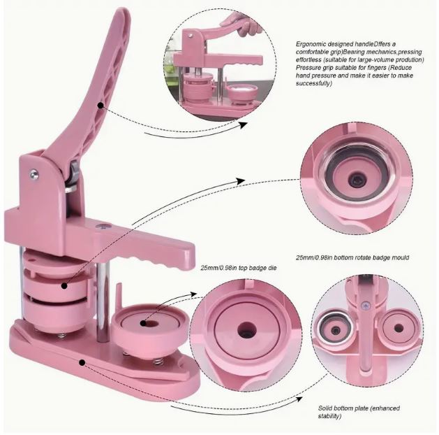 Pin Badge Maker "Creative Charms" Diy Pin Badge Maker Kit