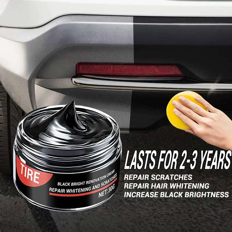 Temu auto plastic part plating crystal renovation wax used for repairing and restoring plastic car parts.