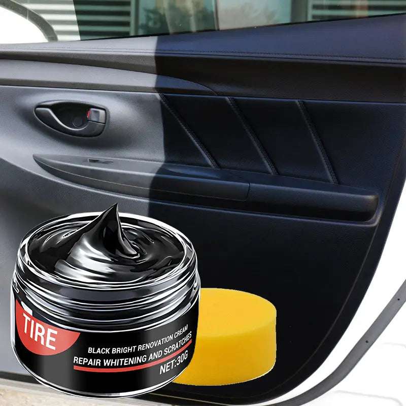 Temu auto plastic part repair wax for car plastic parts, featuring crystal renovation and plating finish.