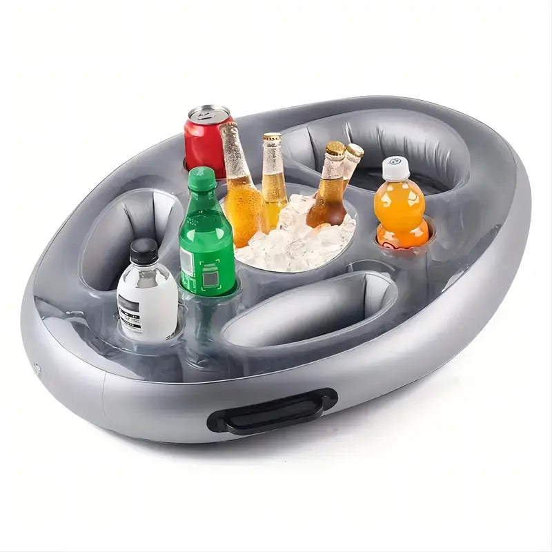 Make Pool Parties Fun & Organized with This Inflatable Floating Pool Tray & Drink Holder! - Little Tokyo SA