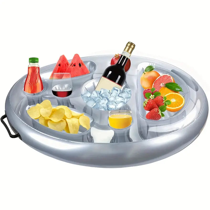 Make Pool Parties Fun & Organized with This Inflatable Floating Pool Tray & Drink Holder! - Little Tokyo SA