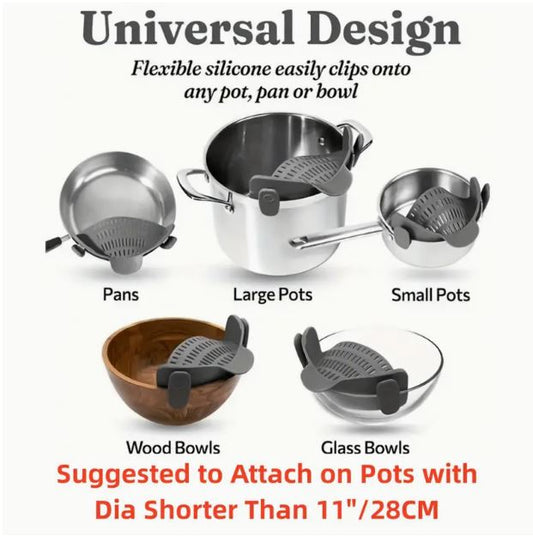Effortless Silicone Pot Strainer - Little Tokyo SA