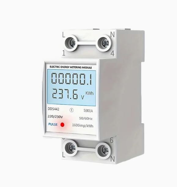 220V AC 5-60Amp Single-Phase Mini Electricity Meter - Little Tokyo SA