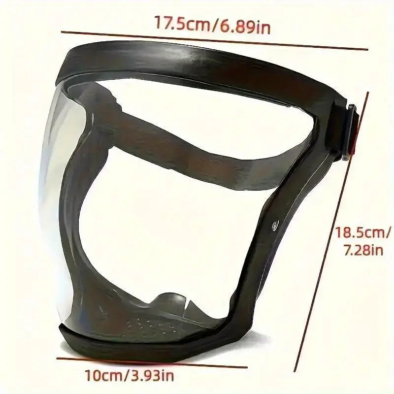 1pc Full-Face Hd Protective Mask - Anti-Fog - Little Tokyo SA