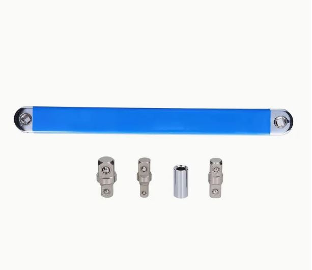 Temu high carbon steel ratchet wrench spanner extender with a durable ratchet extension for versatile tool use.
