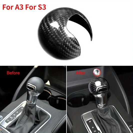 ABS Carbon Fiber look Gear Shift Knob Trim Cover For Audi A3 and S3 - Little Tokyo SA