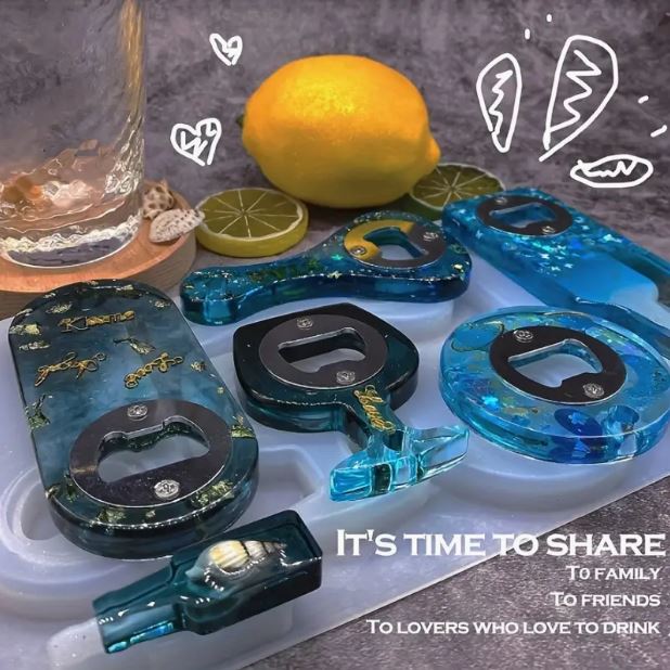Silicon Mould Bottle Opener Resin Silicon Molds Kit