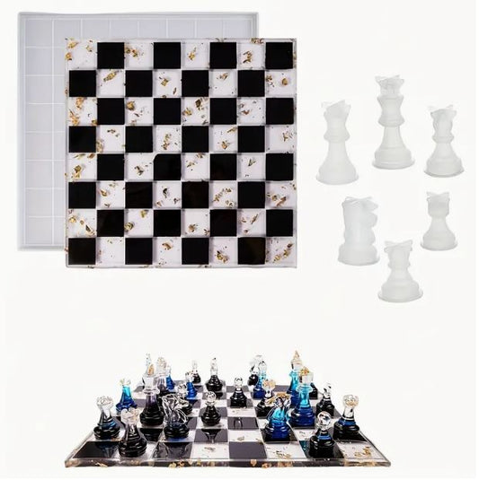 Silicon Mould Chess Making Resin Molds Set