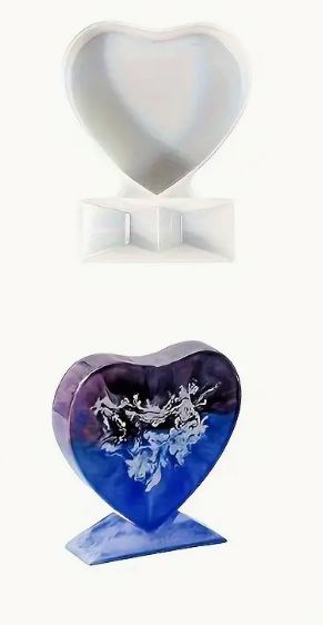 Silicon Mould Resin Heart Shaped Photo Frame Silicone Molds