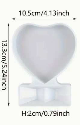Silicon Mould Resin Heart Shaped Photo Frame Silicone Molds