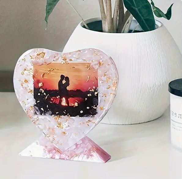 Silicon Mould Resin Heart Shaped Photo Frame Silicone Molds