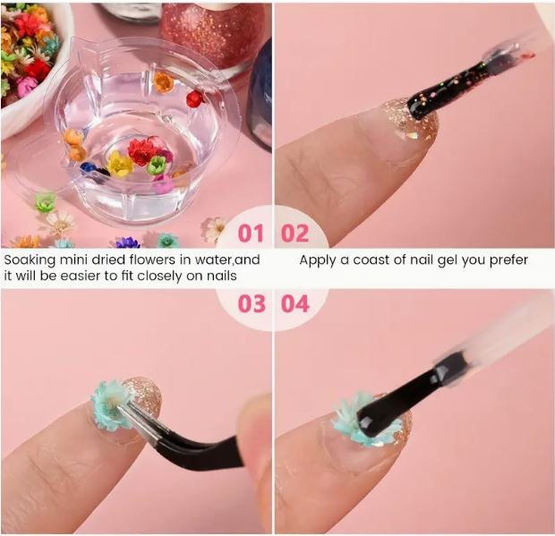 Silicon Resin Mold 140pcs Small Craft Resin Dried Flowers