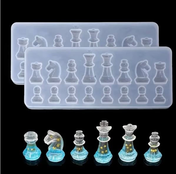 Silicon Resin Mold Creative Chess Pieces Resin Mold