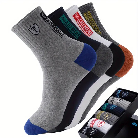 6 Pairs Mens Soft Cotton Blend Athletic Socks - Little Tokyo SA
