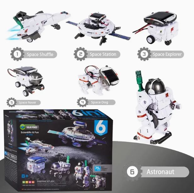6-in-1 STEM Solar Robot Kit for Kids - Little Tokyo SA