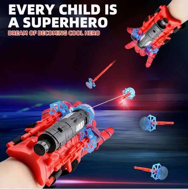 1set Wrist Mount Spider Launcher with 3 Bullets - Little Tokyo SA