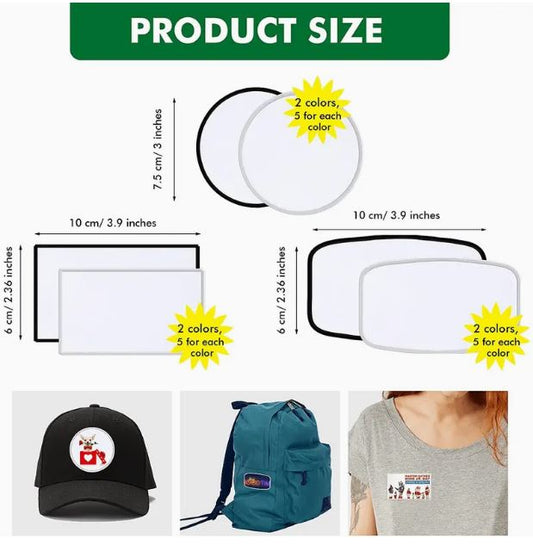 Sublimation Kit 30PCS Sublimation Patches Bundle