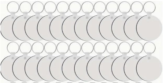 Sublimation Pendant 25PCS DIY Thermal Sublimation Blank Density Board Pendant Keychain