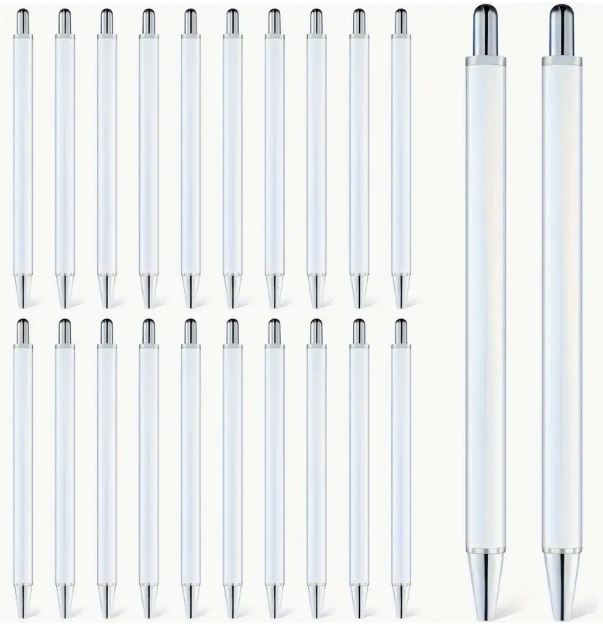 Temu Cupoita sublimation pen blank with no clip, shrink wrap, ideal for personalized sublimation printing.