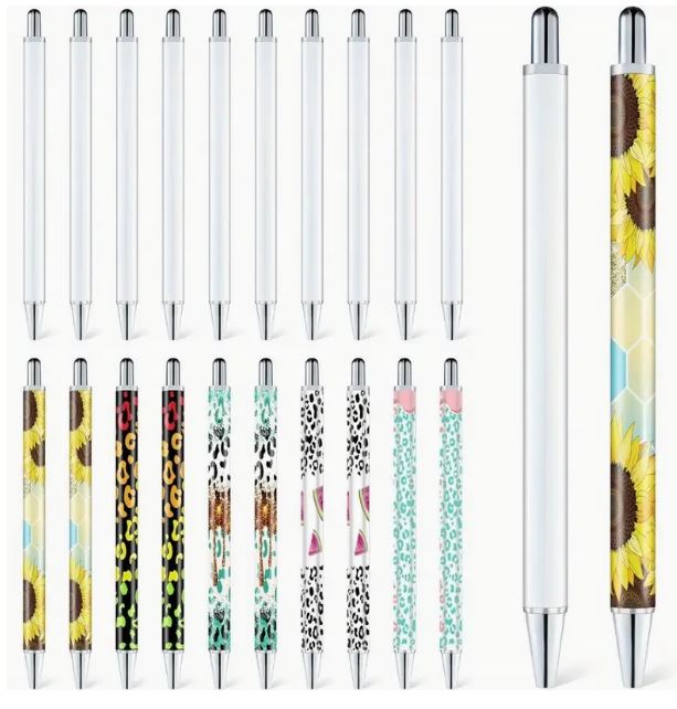 Temu 1-piece Cupoita sublimation pen blank with no clip, shrink wrap, ideal for custom designs and personalized crafts.