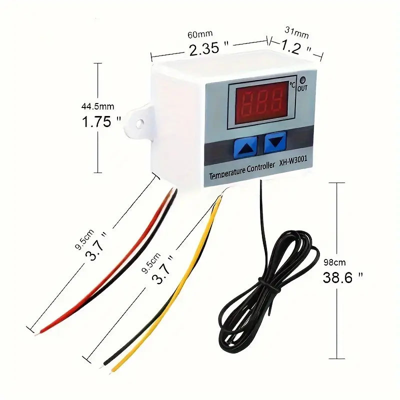 W3001 12V Digital Control Temperature Microcomputer Thermostat Switch - Little Tokyo SA