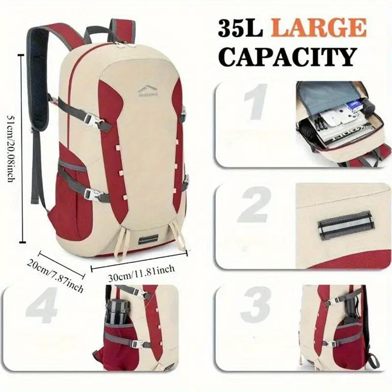 1pc Double Shoulder Backpack Multifunctional Large Capacity Travel Bag - Little Tokyo SA