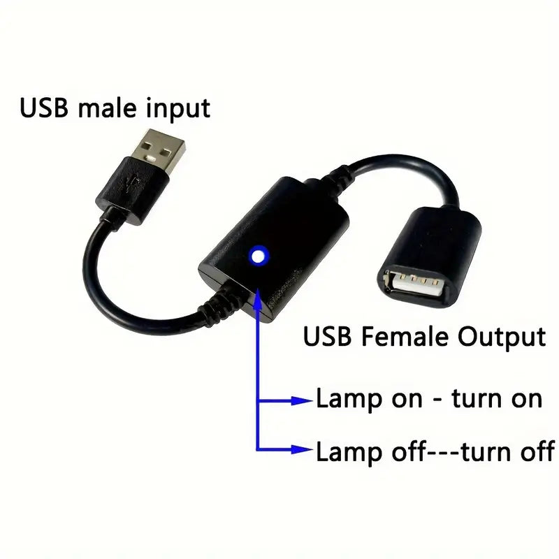 Wireless RF remote control switch for LED light strips, USB powered, by Temu, compact remote with easy-to-use controls.